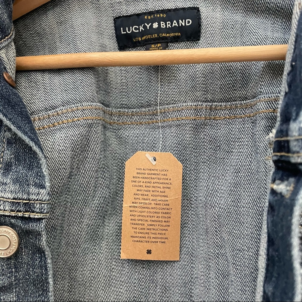 NWT Lucky Brand Tomboy Trucker Denim Jacket - Picture 6 of 11
